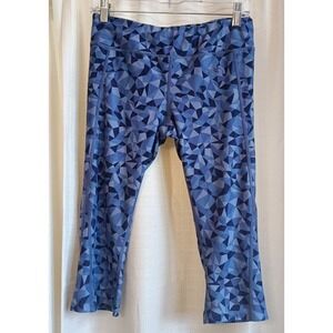 The North‎ Face Women's Purple/Geometric Cropped Leggings Size M